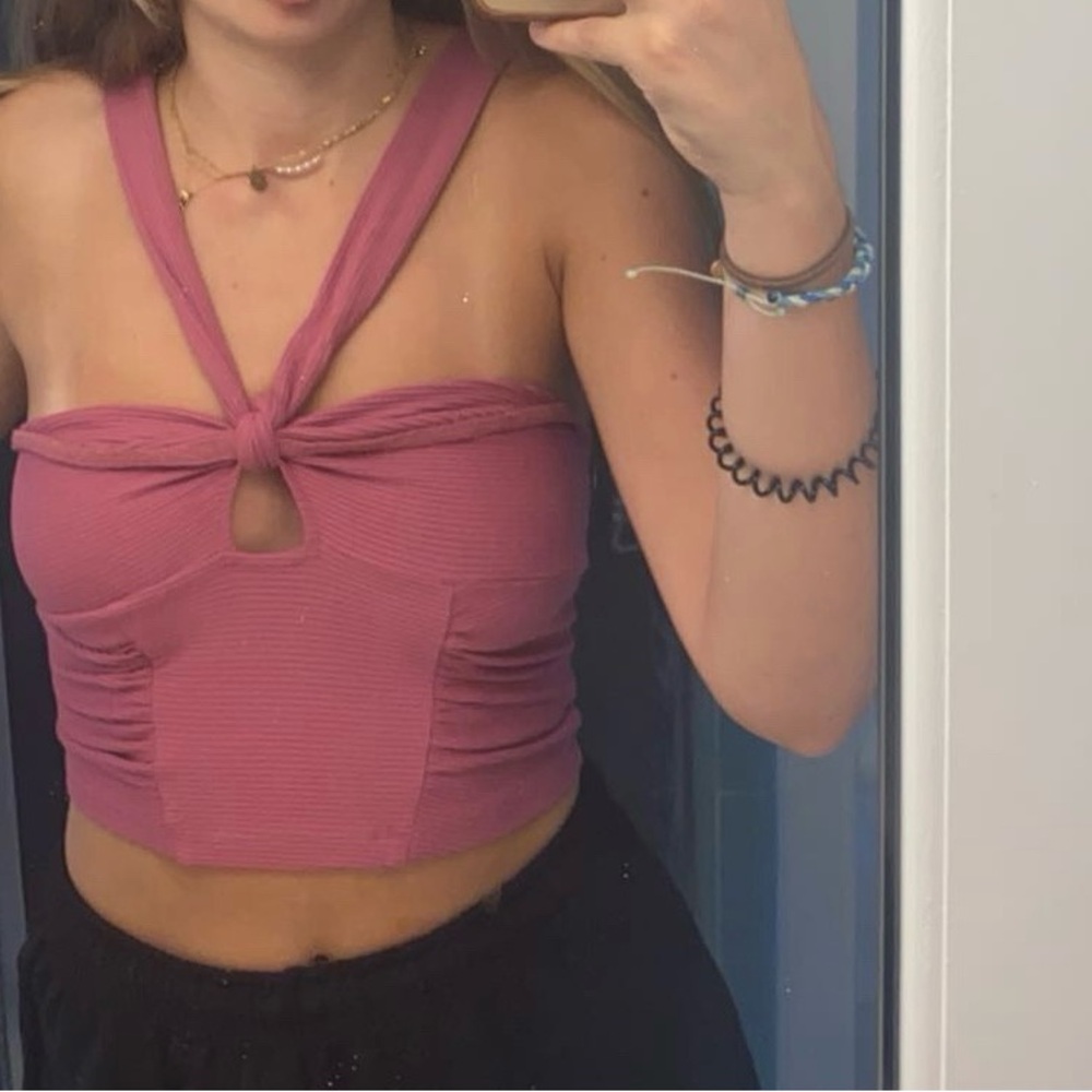 Women's Pink Urban Outfitters Halter Top